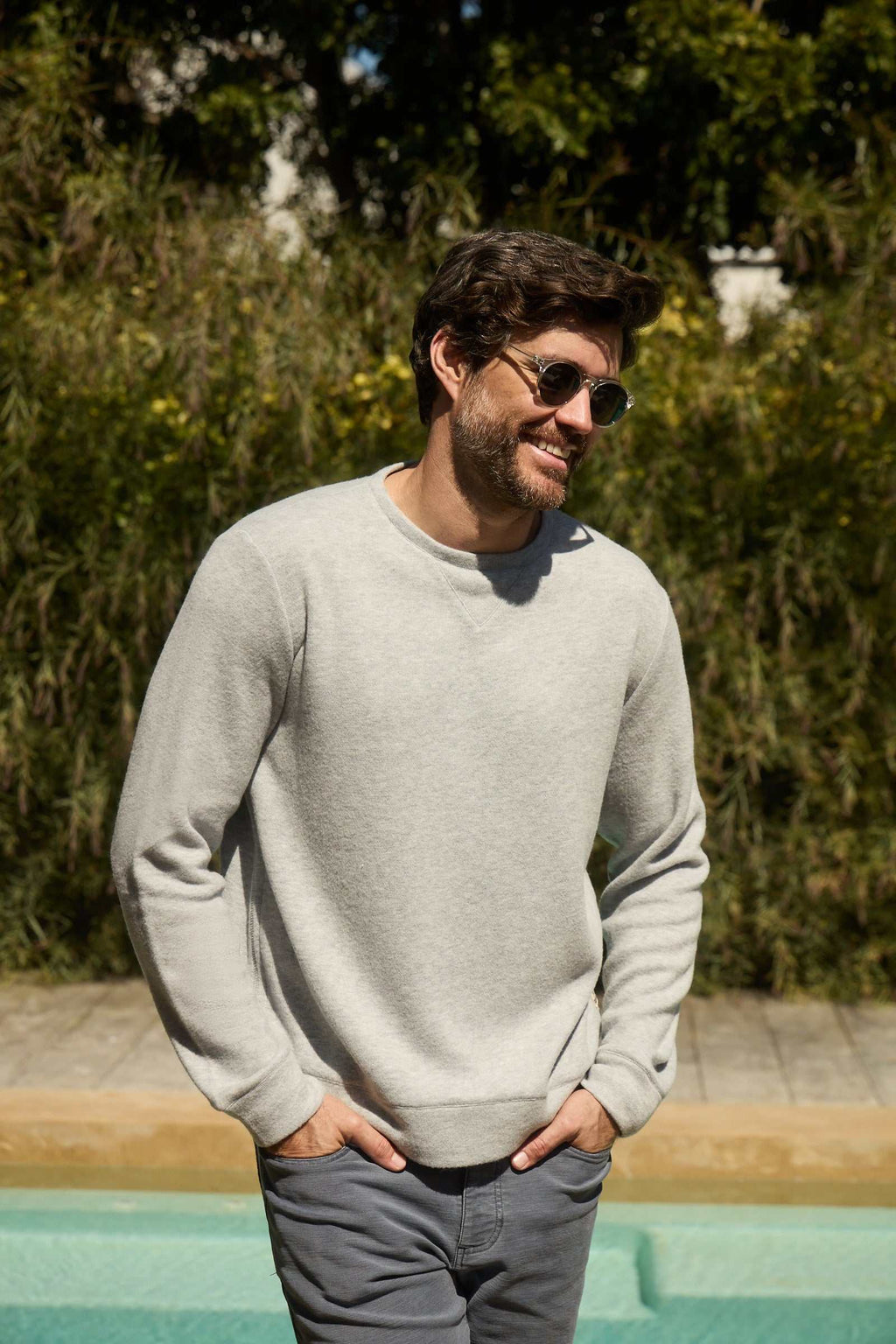 Butch Cashmist Crewneck - Heather Grey - WonderingCloth