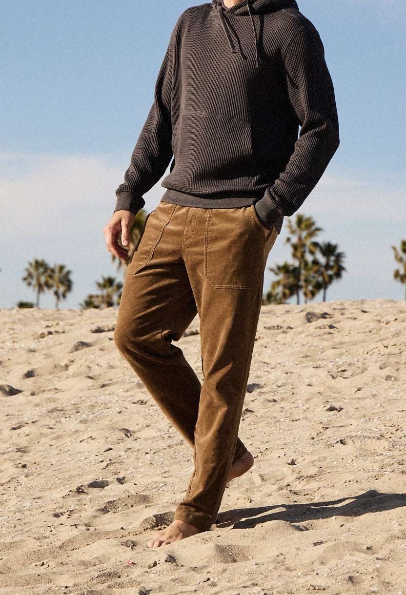 Tyler Corduroy Utility Pant - Toffee - WonderingCloth