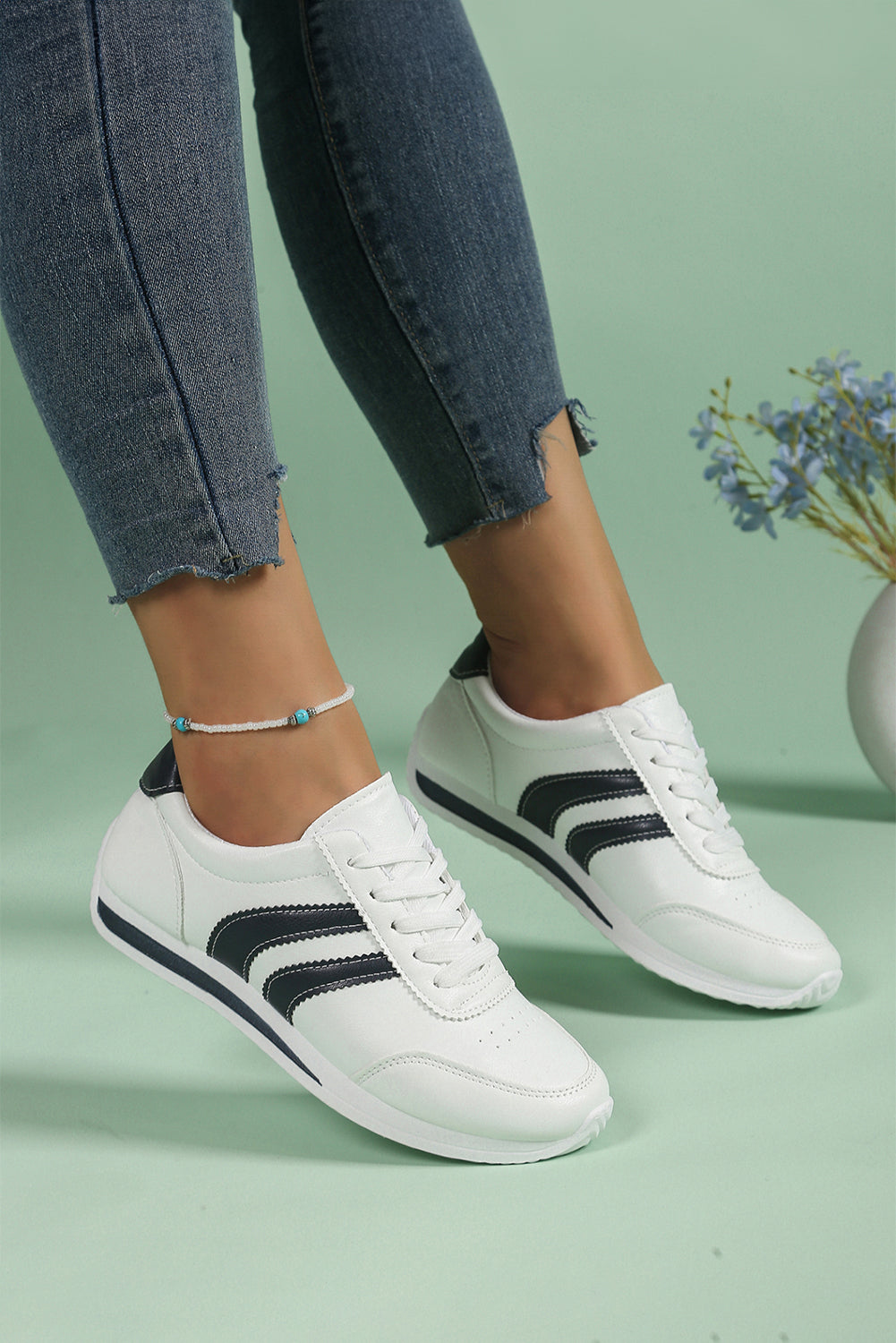 Isabella Lace Up Flat Shoes - WonderingCloth