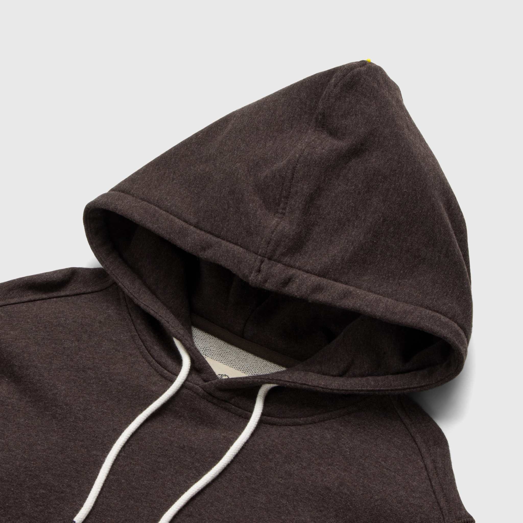 Marine French Terry Hoodie - Brown Heather - WonderingCloth