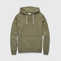 Marine French Terry Hoodie - Lichen Green - WonderingCloth