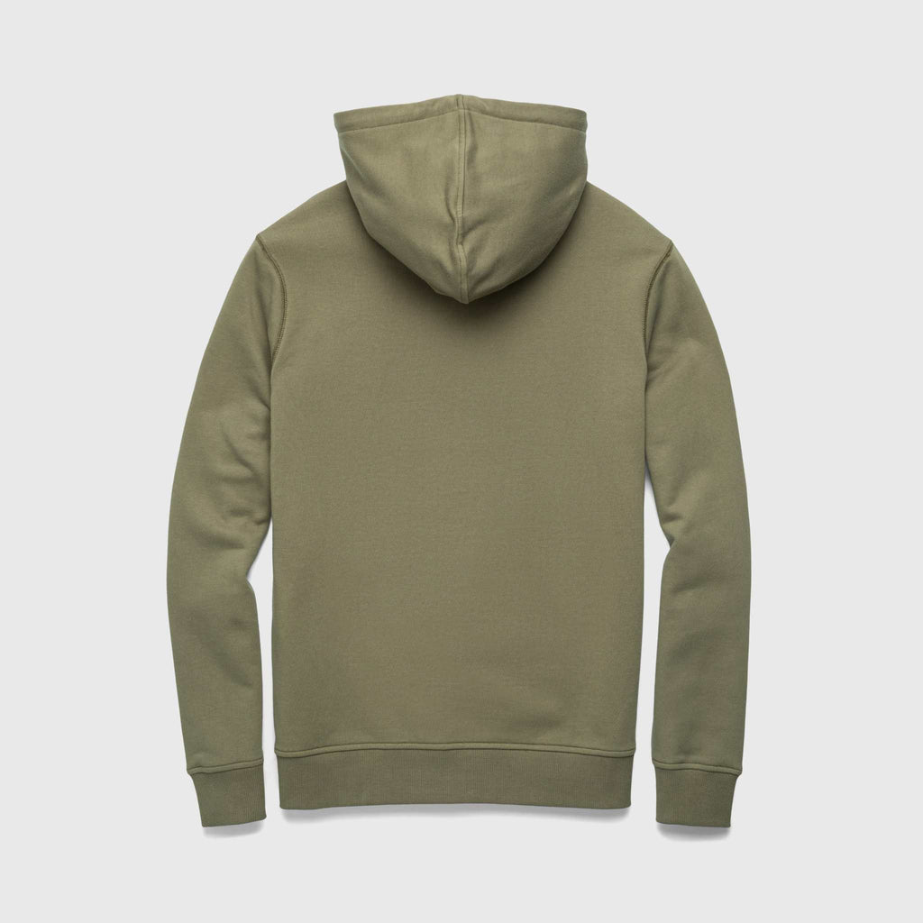 Marine French Terry Hoodie - Lichen Green - WonderingCloth