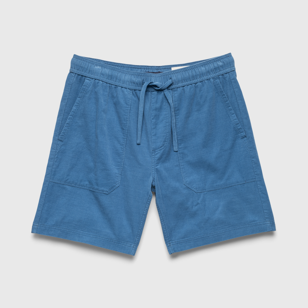 Tyler Corduroy Short - Blue - WonderingCloth