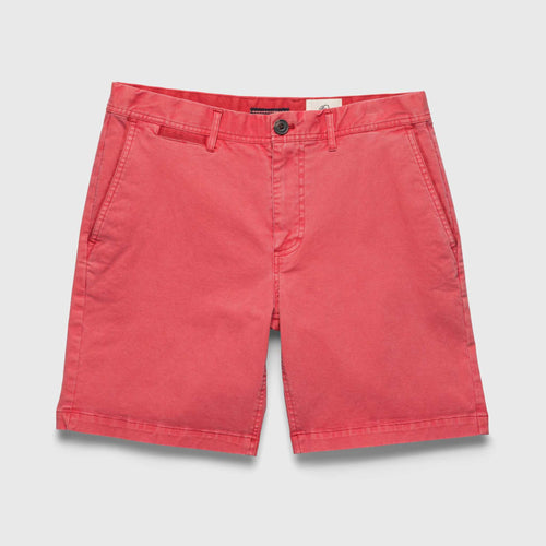 Andrew 7.5" Stretch Twill Short - Mineral Red - WonderingCloth