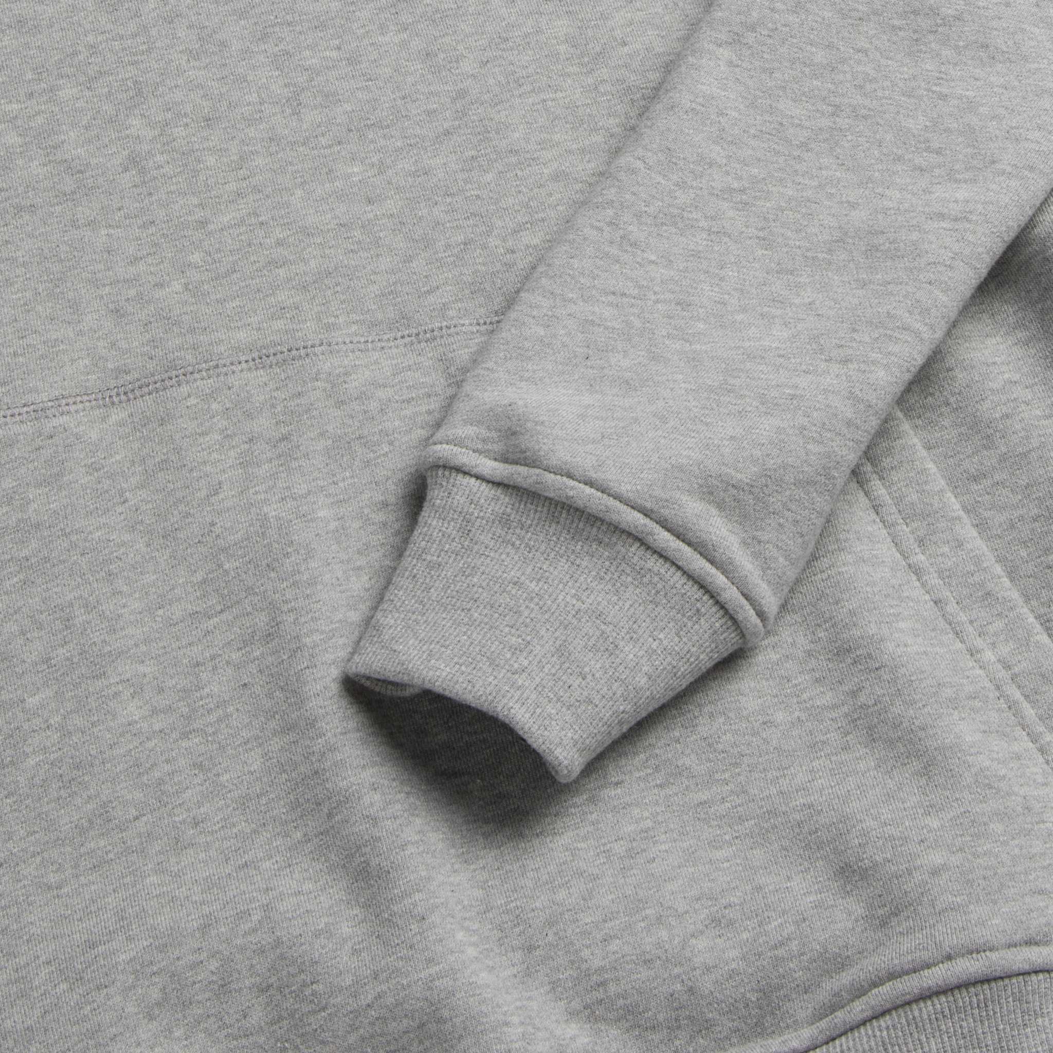 Marine French Terry Hoodie - Heather Grey - WonderingCloth