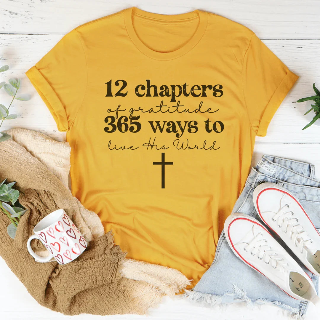 12 Chapters Of Gratitude Tee - WonderingCloth