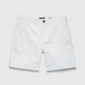 Andrew 7.5" Stretch Twill Short - Brilliant White - WonderingCloth