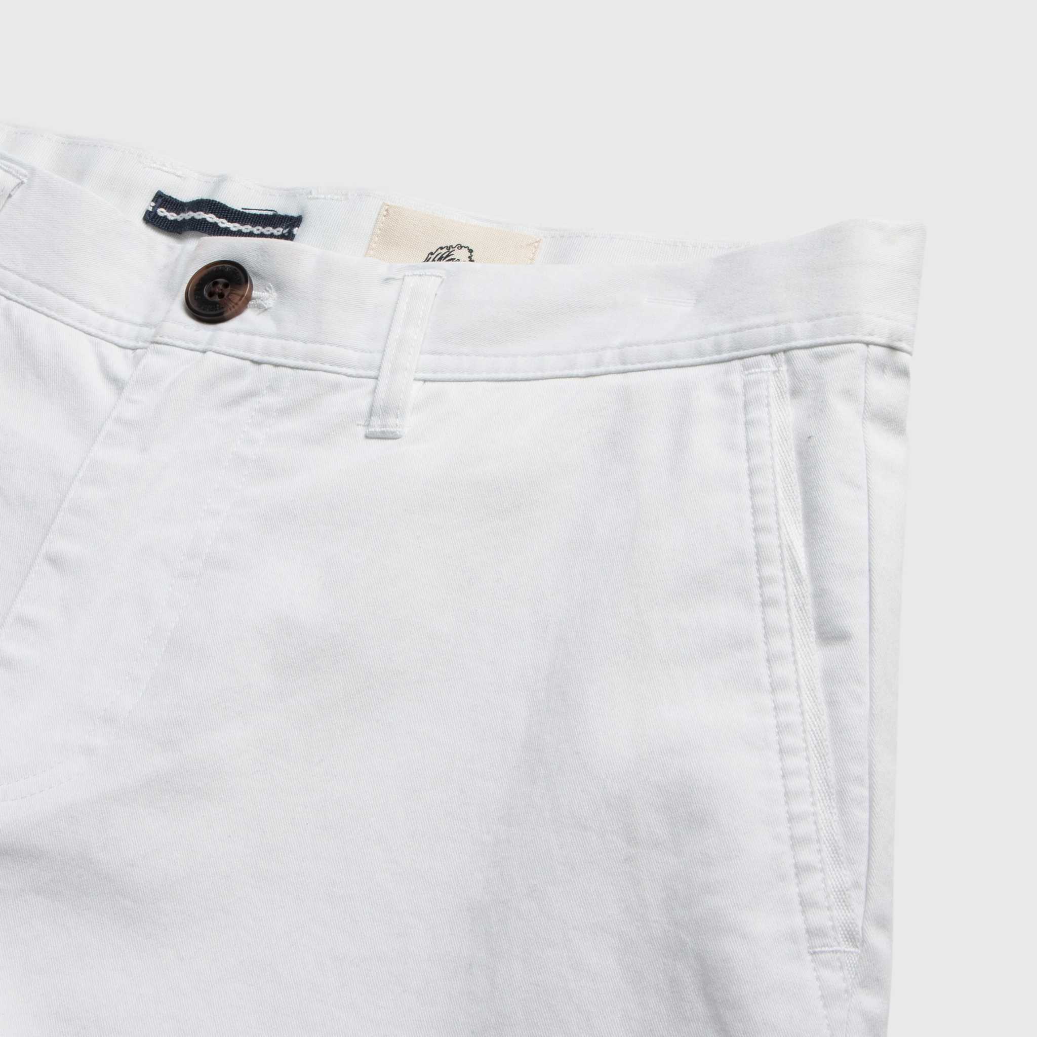 Andrew 7.5" Stretch Twill Short - Brilliant White - WonderingCloth