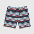 Duke 7.25” Stripe Boardshort - Navy Combo - WonderingCloth