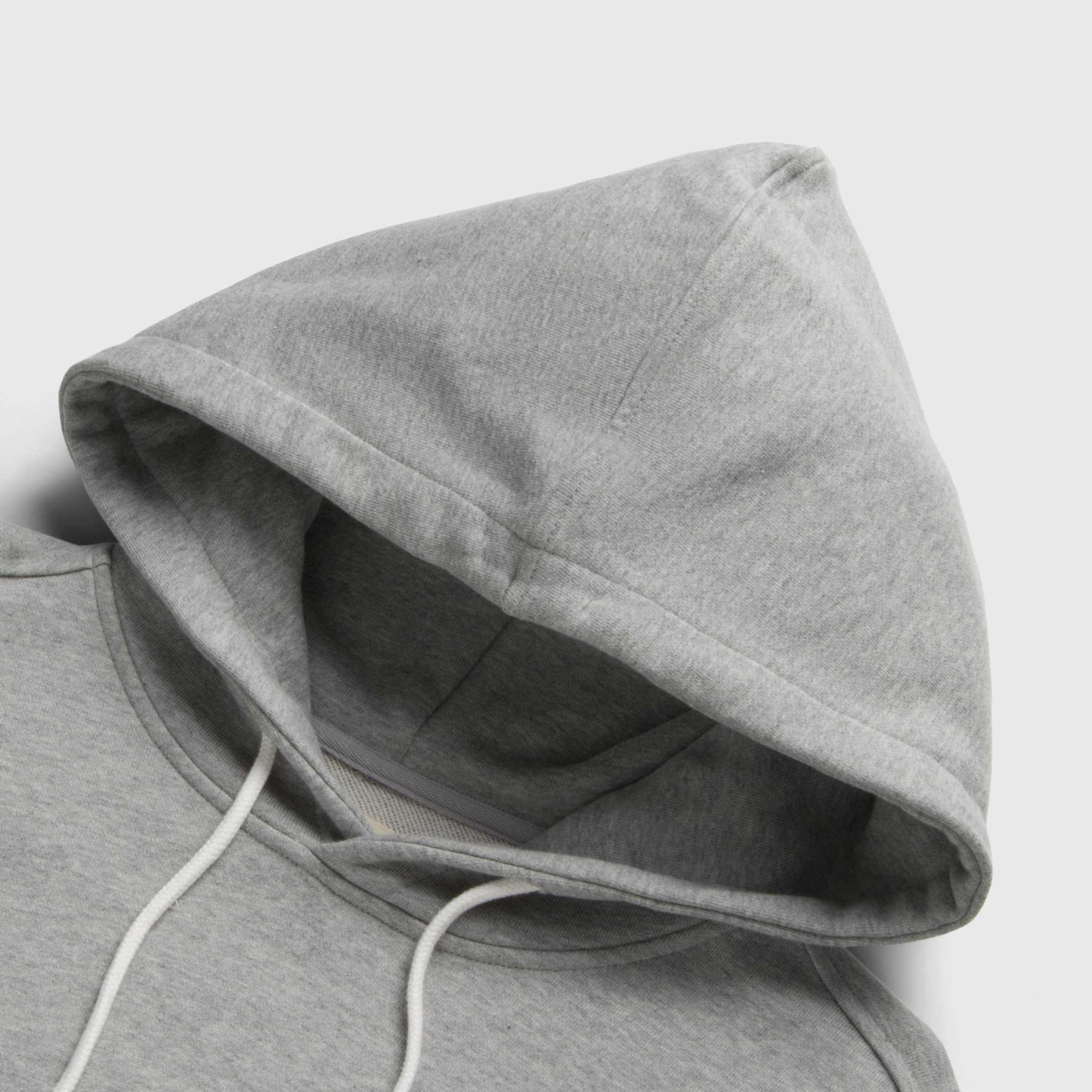 Marine French Terry Hoodie - Heather Grey - WonderingCloth