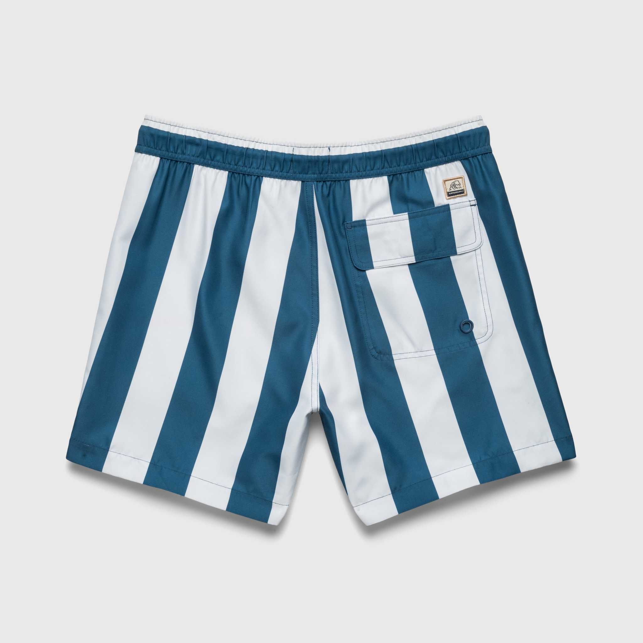 Jimmy 5" Stripe Volley - Blue - WonderingCloth