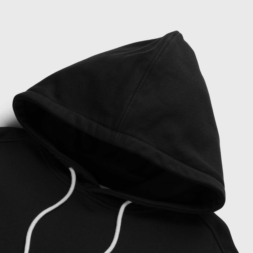 Marine French Terry Hoodie - Black - WonderingCloth