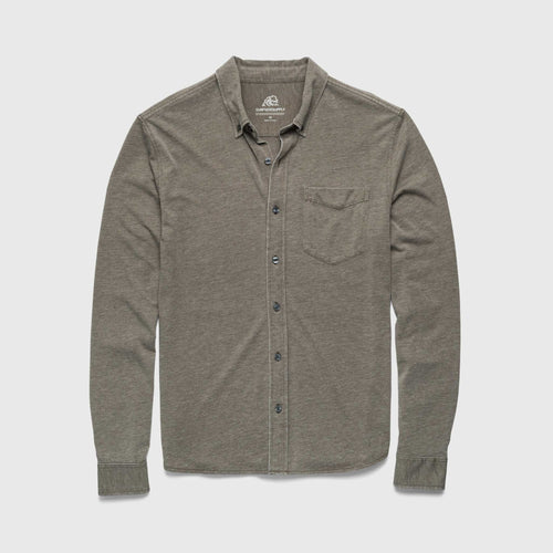 Anthony Burnout Shirt - Olive Night - WonderingCloth
