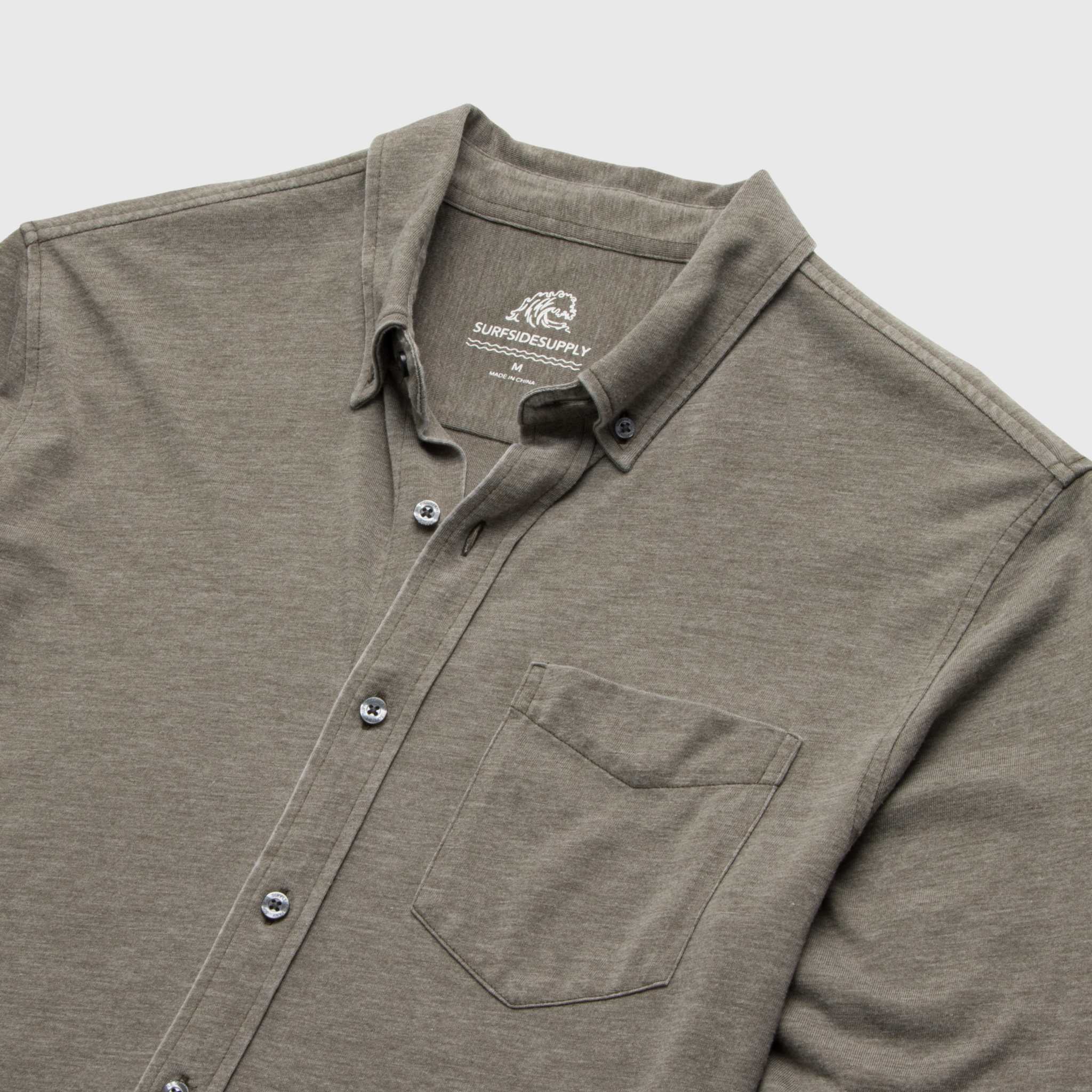 Anthony Burnout Shirt - Olive Night - WonderingCloth