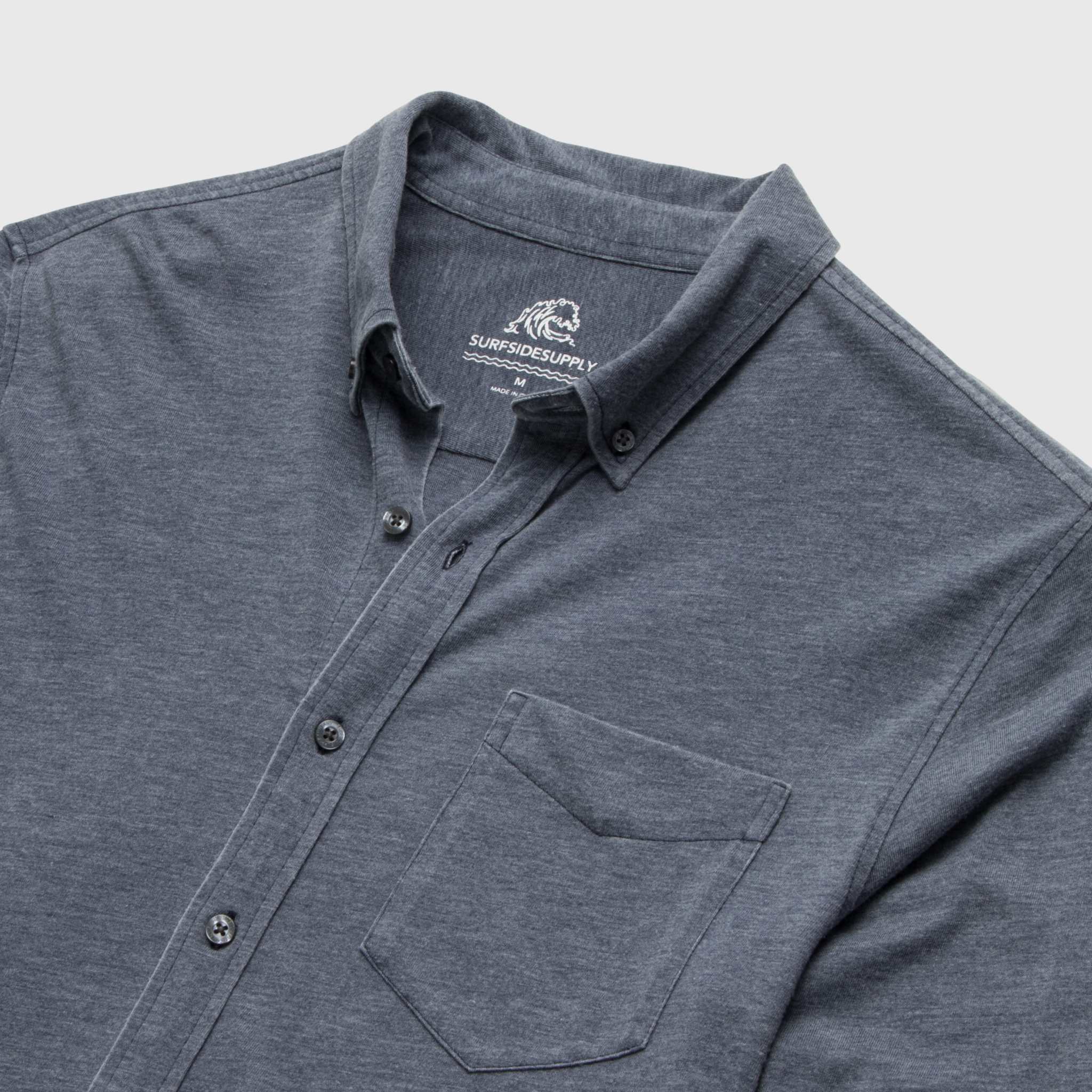 Anthony Burnout Shirt - Navy Blazer - WonderingCloth