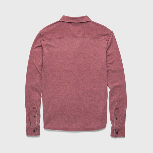 Anthony Burnout Shirt - Red Syrah - WonderingCloth