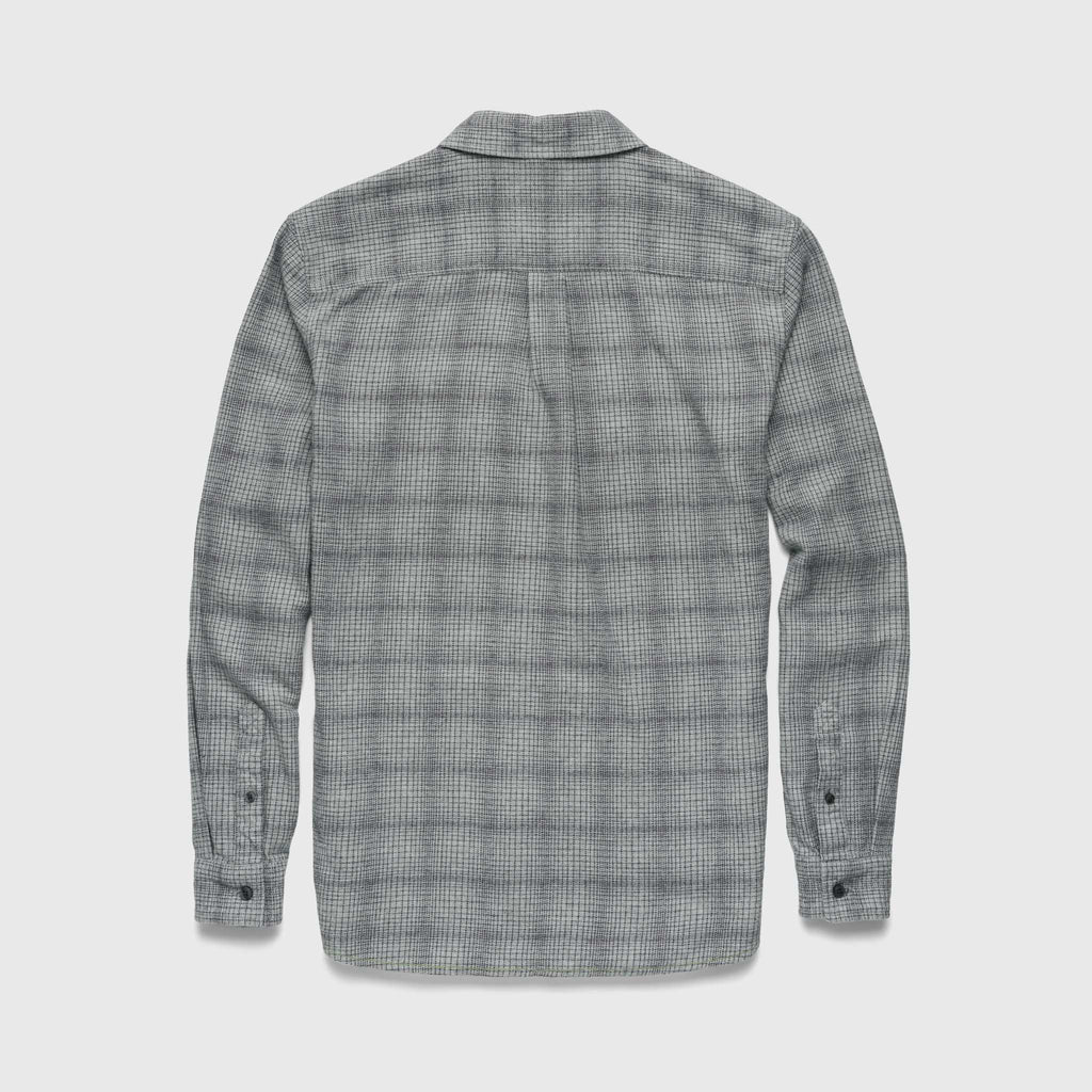 Brian Brushed Plaid Shirt - Heather Grey - WonderingCloth