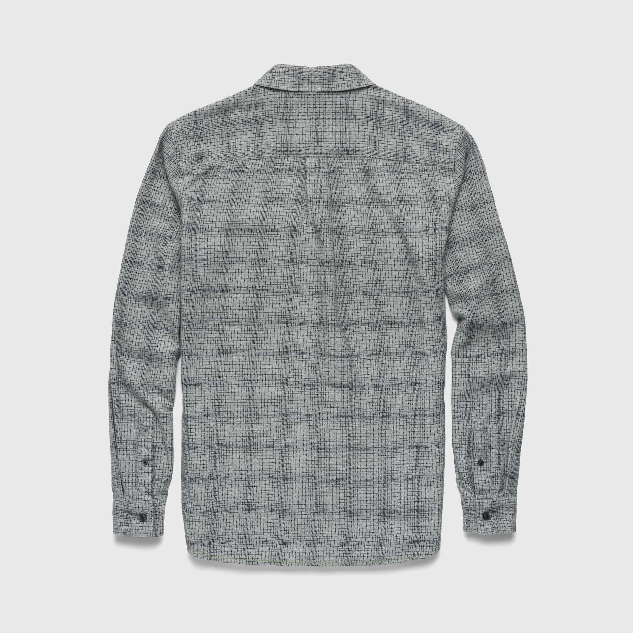 Brian Brushed Plaid Shirt - Heather Grey - WonderingCloth