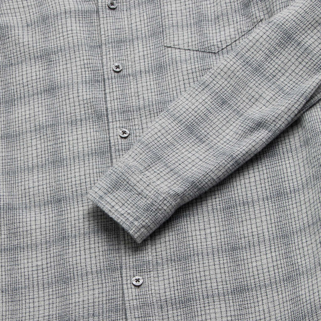 Brian Brushed Plaid Shirt - Heather Grey - WonderingCloth