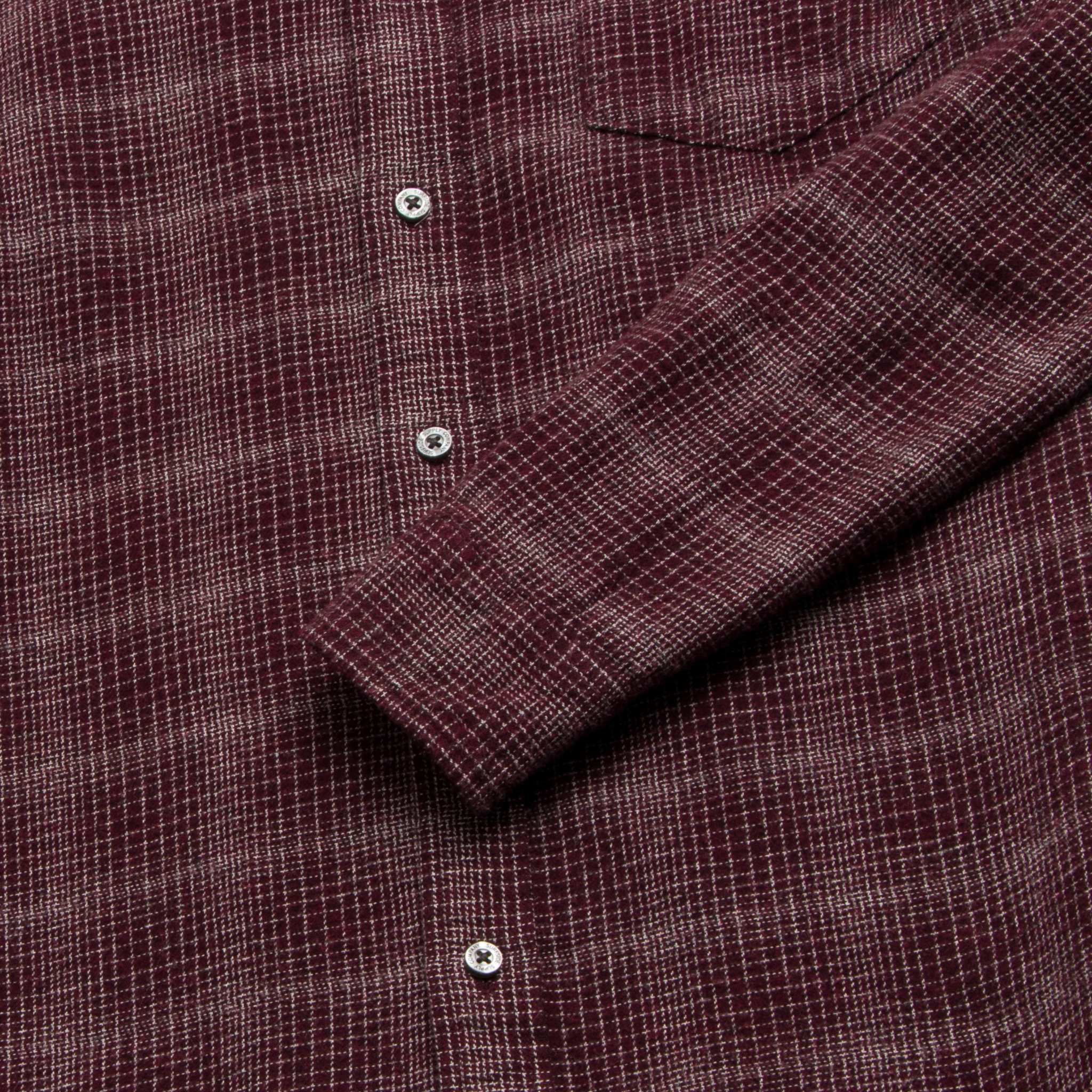 Brian Brushed Plaid Shirt - Cabernet Heather - WonderingCloth