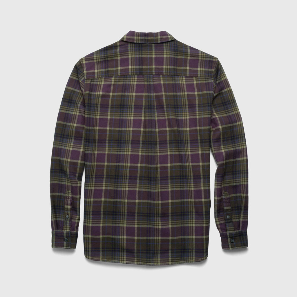 Brian Flannel Plaid Shirt - Grape Combo - WonderingCloth