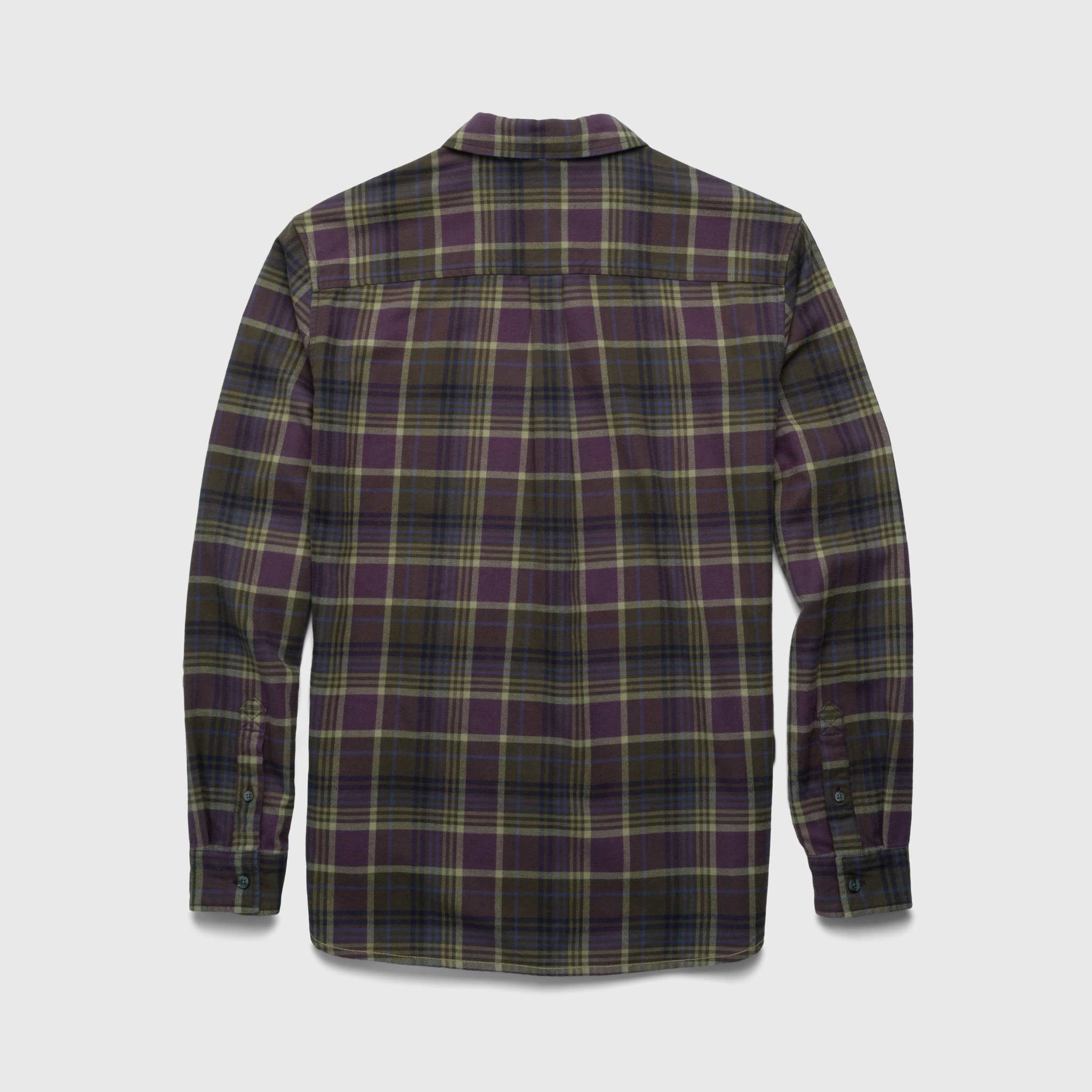 Brian Flannel Plaid Shirt - Grape Combo - WonderingCloth
