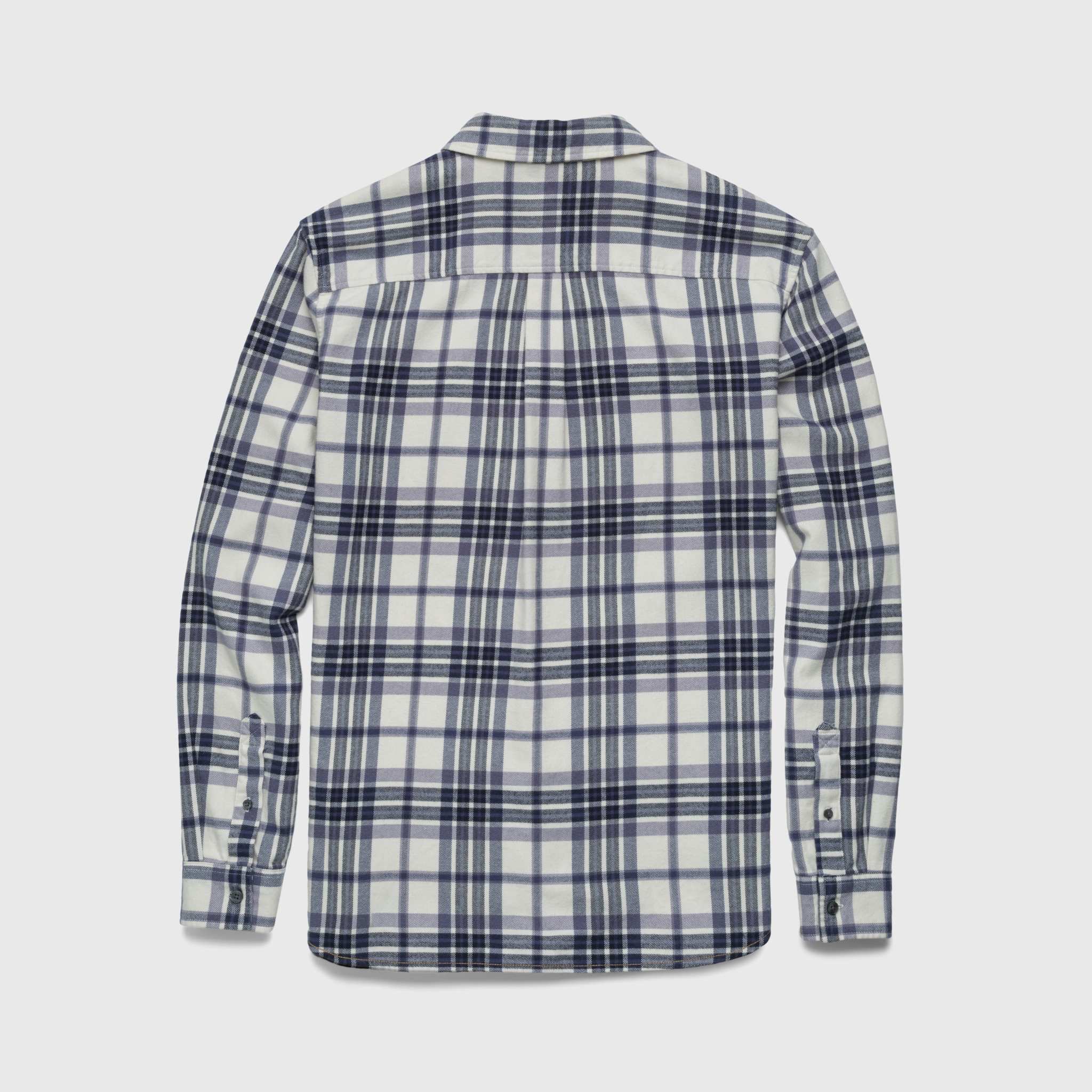 Brian Flannel Plaid Shirt - Jet Stream Combo - WonderingCloth