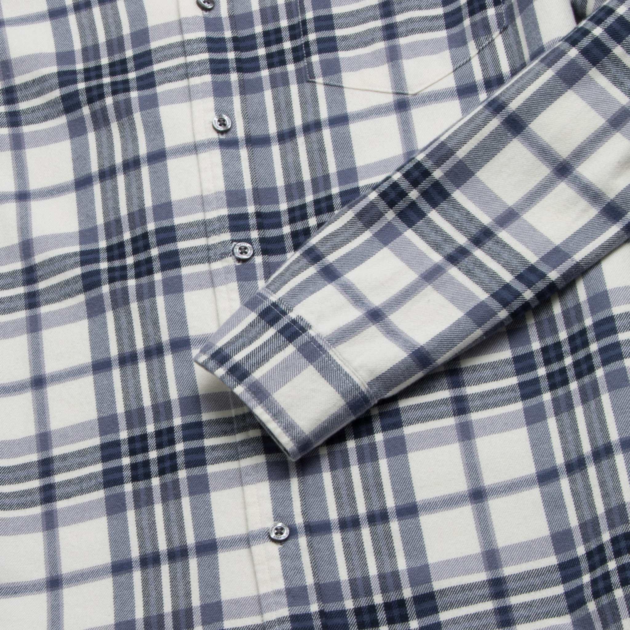 Brian Flannel Plaid Shirt - Jet Stream Combo - WonderingCloth