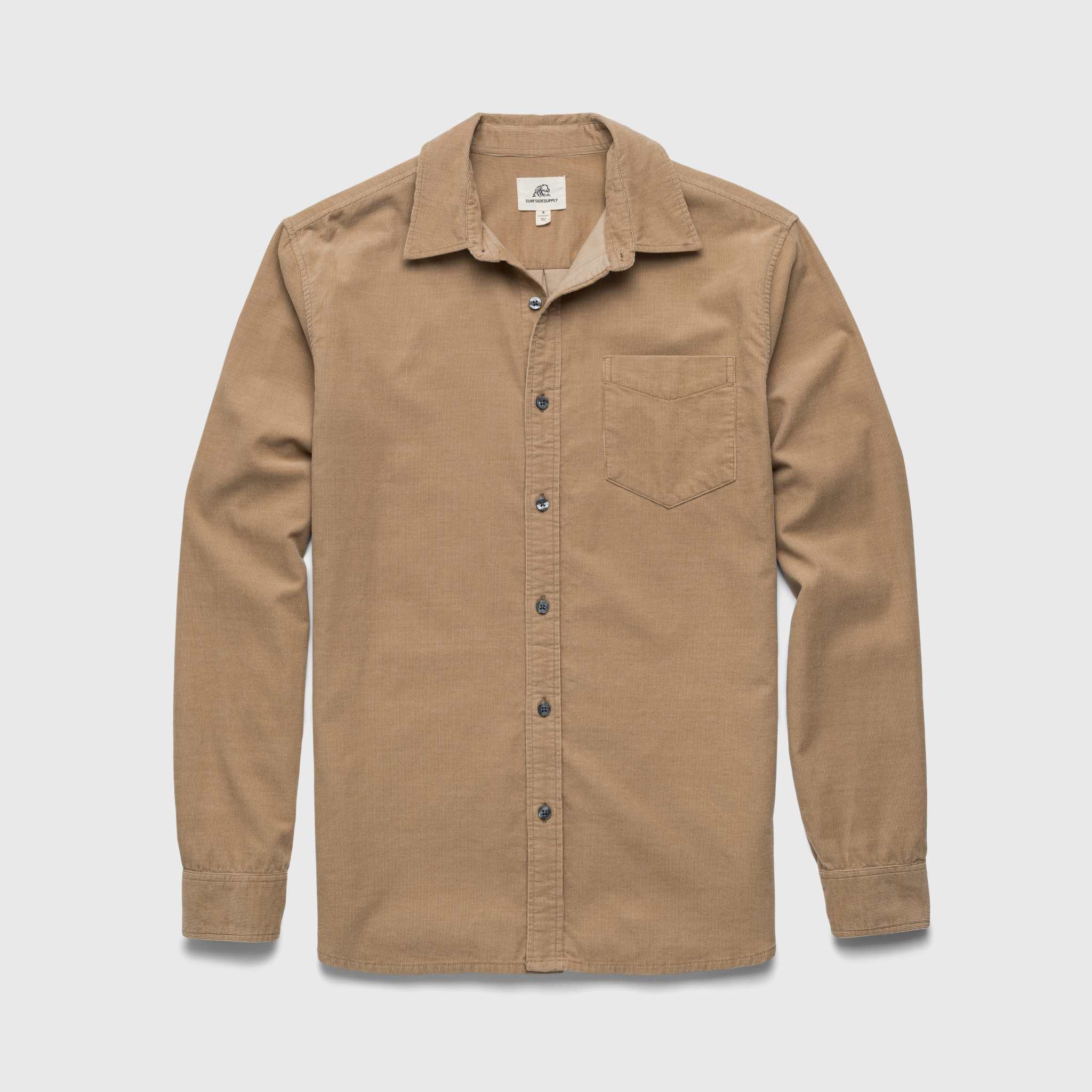 Brian Corduroy Shirt - Chinchilla - WonderingCloth