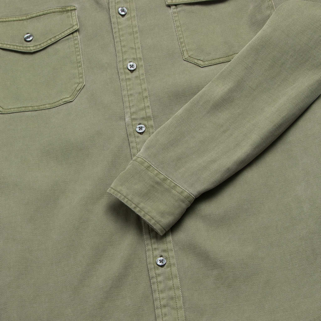 Jeb Tencel Shirt - Lichen Green - WonderingCloth
