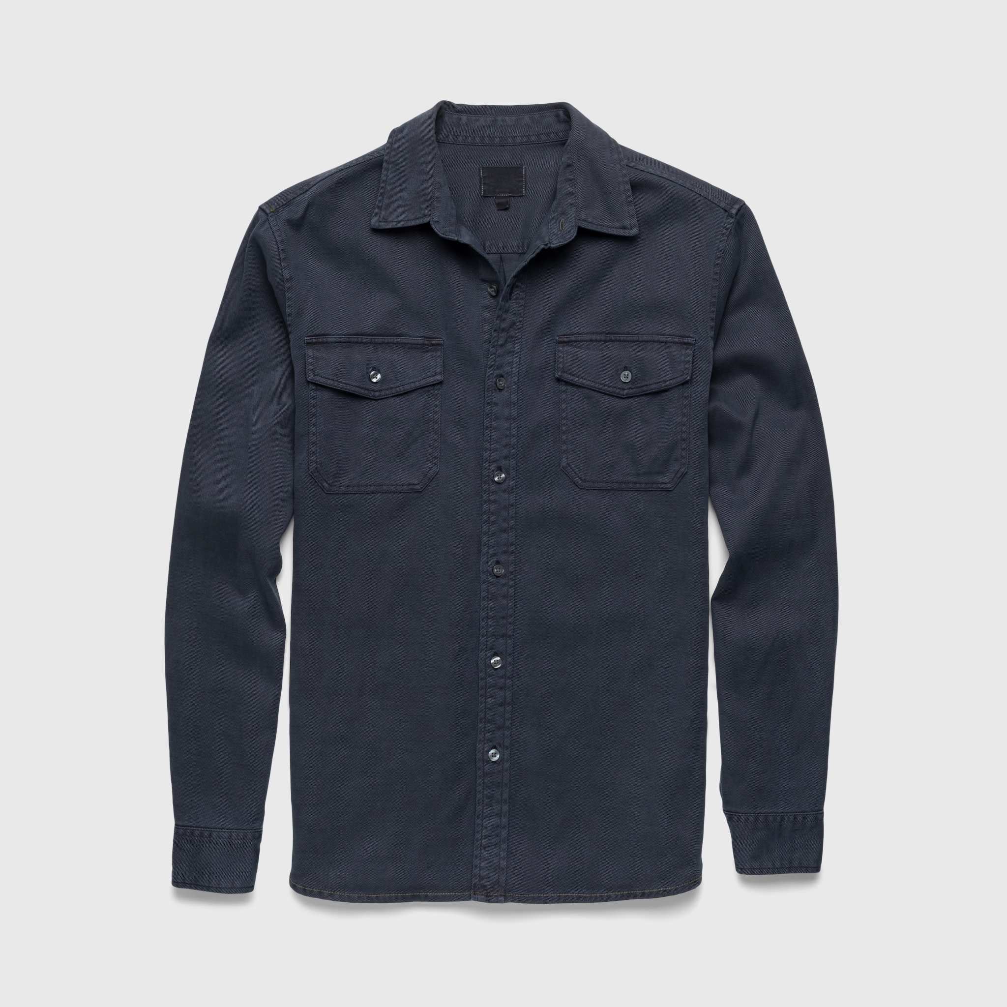 Jeb Tencel Shirt - Navy - WonderingCloth