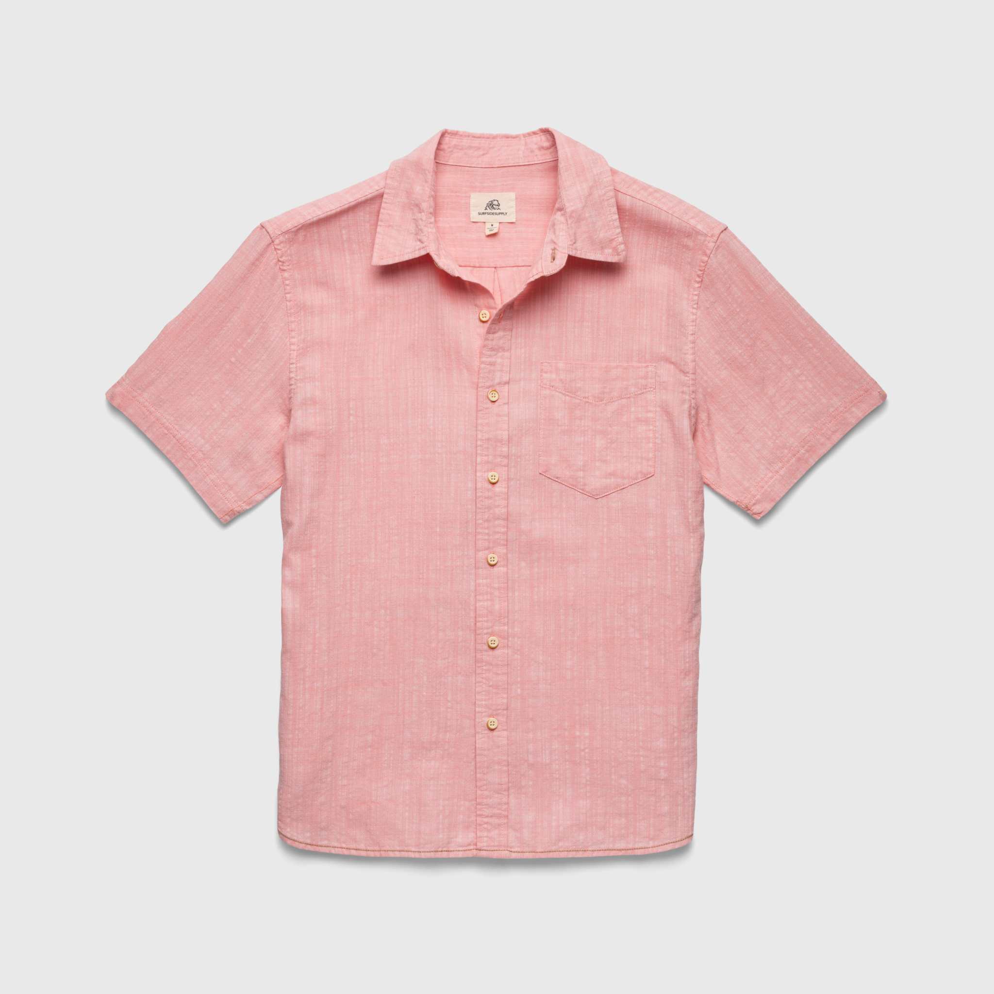 Joey Slub Island Shirt - Lobster Bisque - WonderingCloth