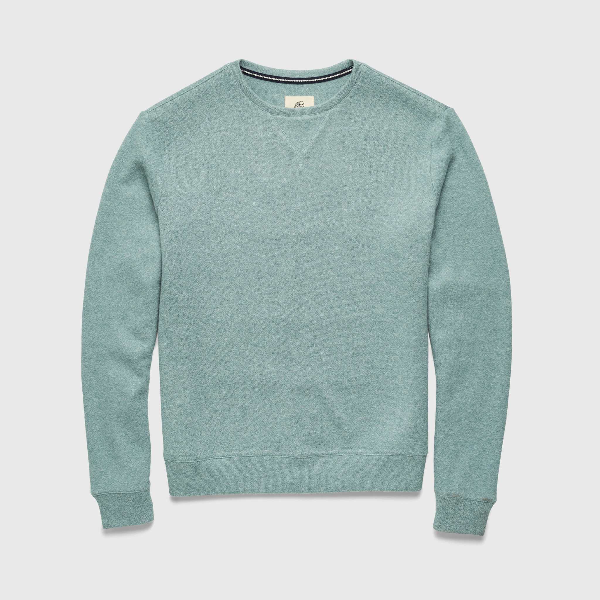 Butch Cashmist Crewneck - Aqua Heather - WonderingCloth