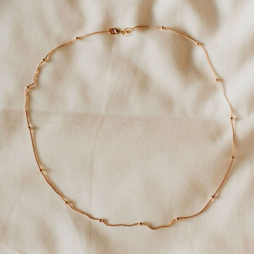 Annie Gold Filled Satellite Necklace - WonderingCloth
