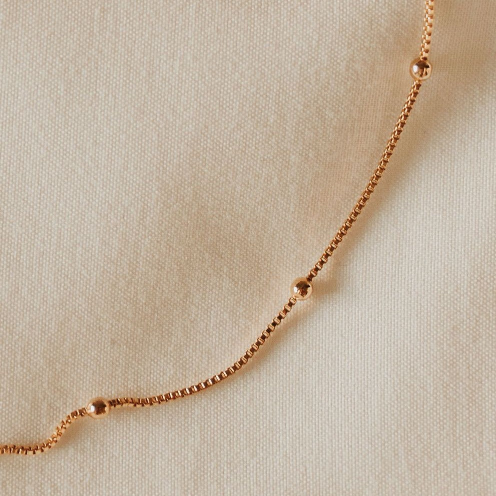 Annie Gold Filled Satellite Necklace - WonderingCloth