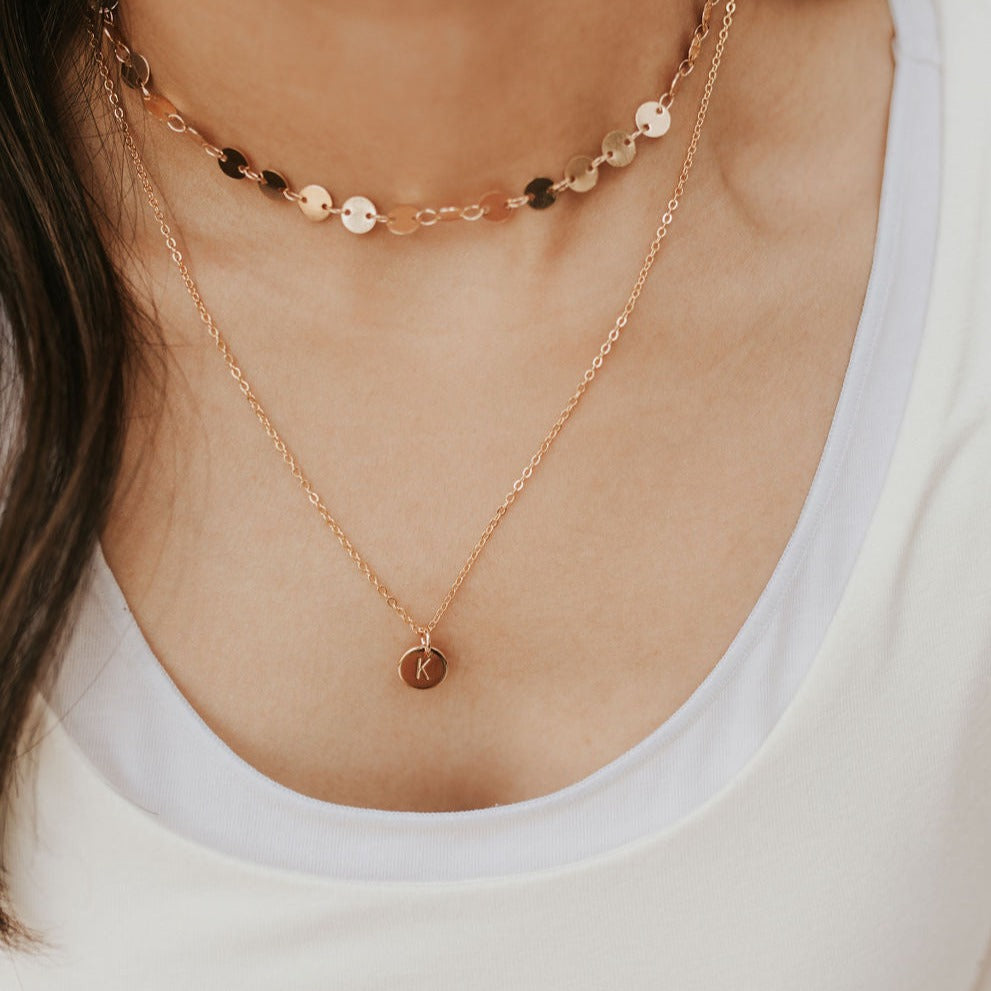 Initial Necklace - WonderingCloth