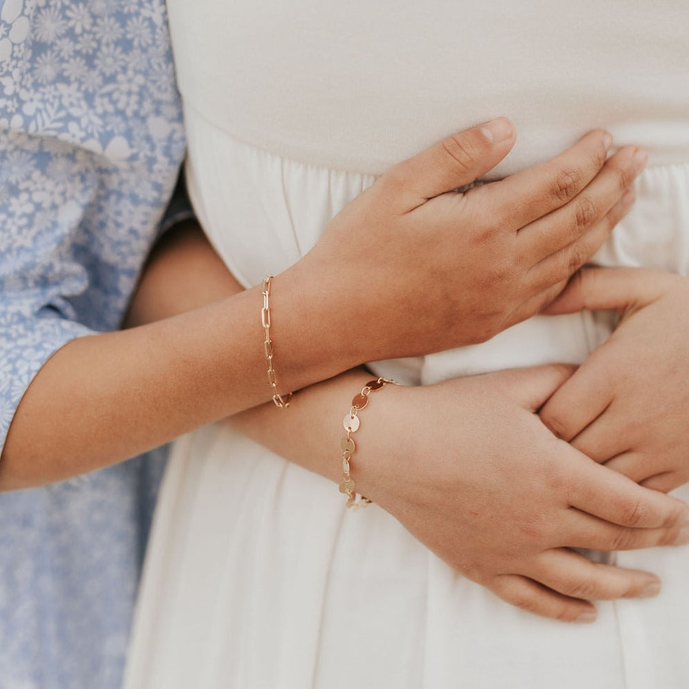 Chloe Gold Filled Coin Bracelet - WonderingCloth
