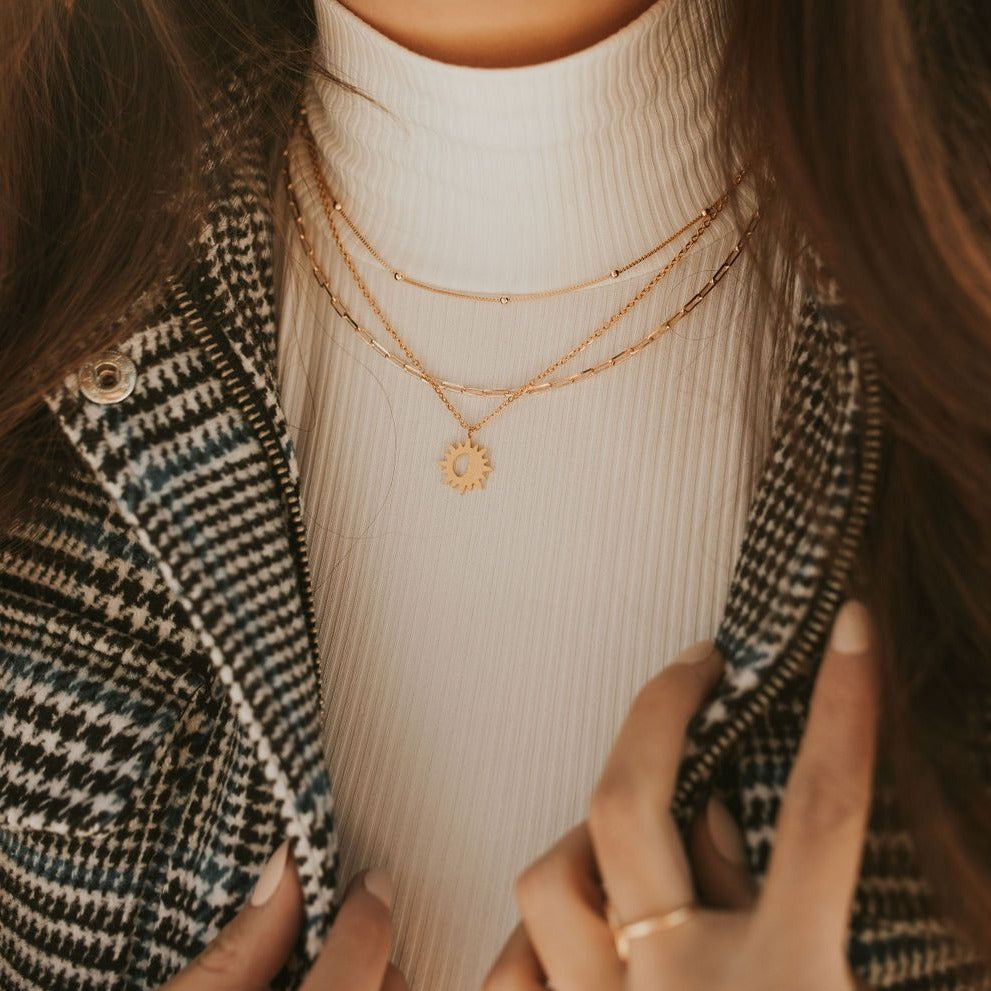 Annie Gold Filled Satellite Necklace - WonderingCloth