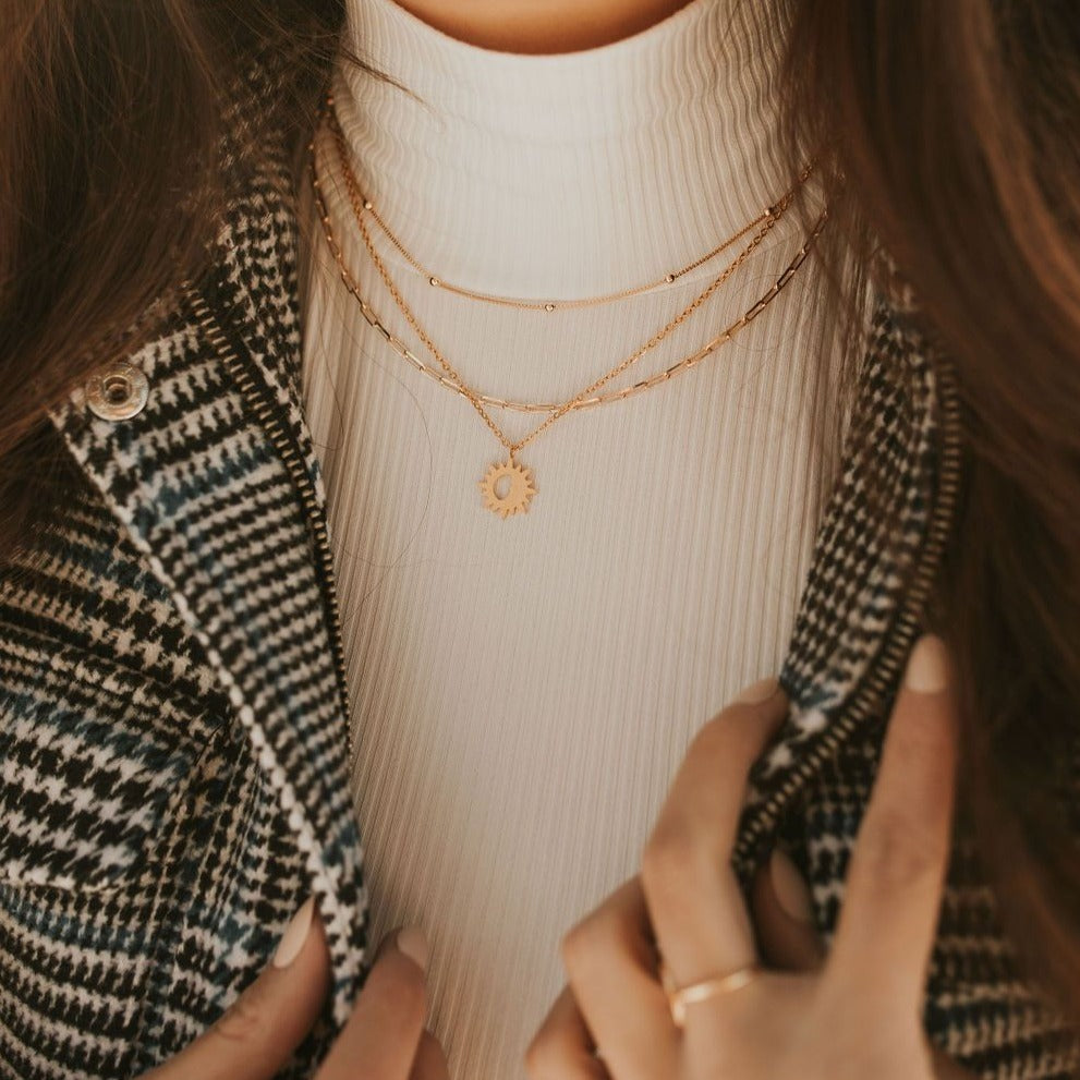Madeline Gold Filled Paperclip Necklace - WonderingCloth