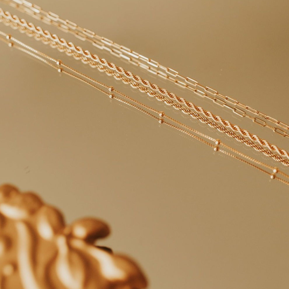 Naomi Gold Filled Rope Necklace - WonderingCloth