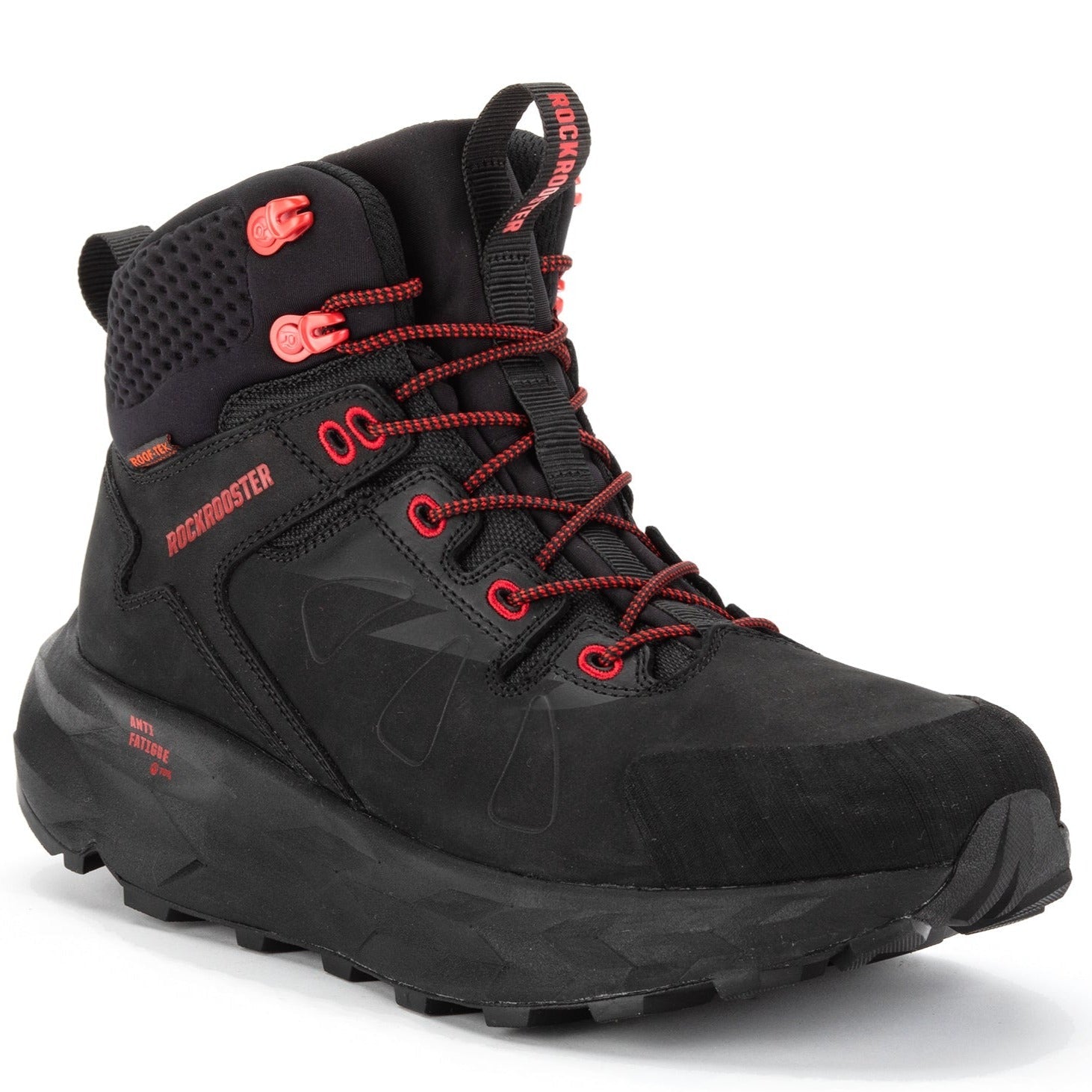 ROCKROOSTER Farmington Black 6 Inch Waterproof Hiking Boots with VIBRAM® Outsole  OC21034 - WonderingCloth
