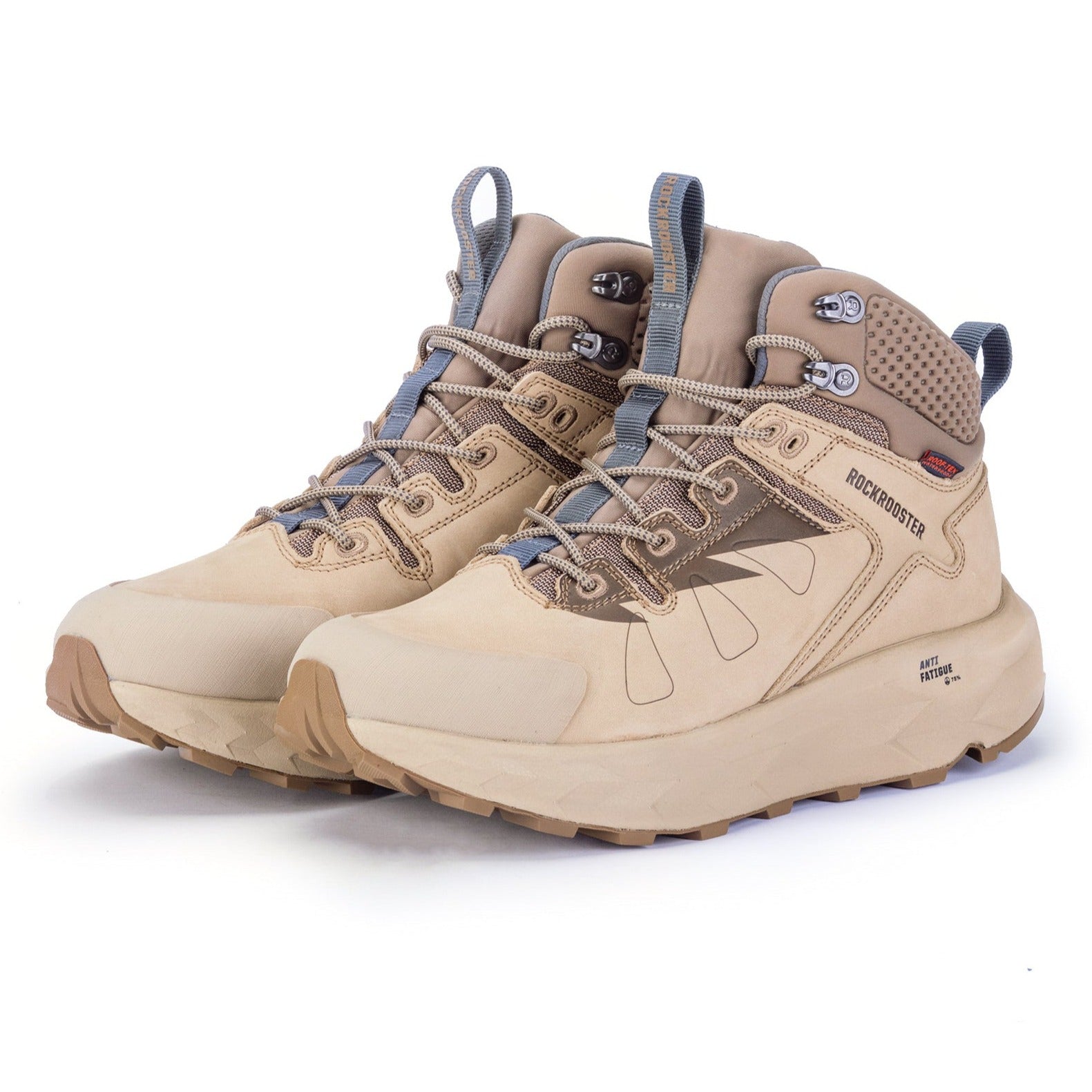 rockrooster Farmington Sand 6 Inch Waterproof Hiking Boots with VIBRAM® Outsole  OC21035 - WonderingCloth