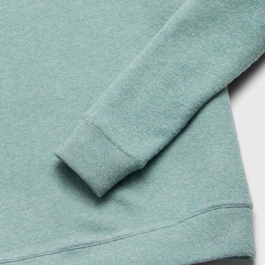 Butch Cashmist Crewneck - Aqua Heather - WonderingCloth