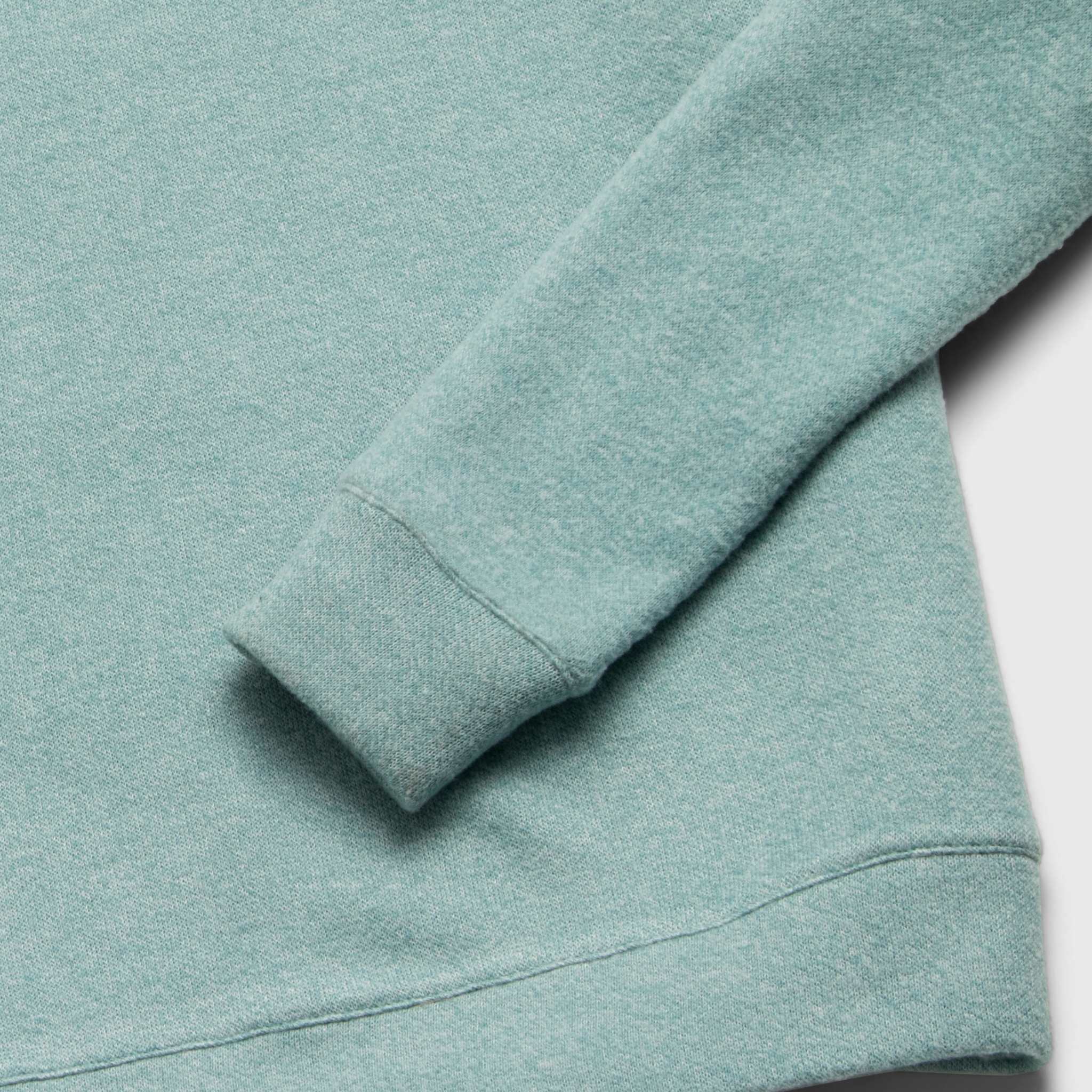 Butch Cashmist Crewneck - Aqua Heather - WonderingCloth