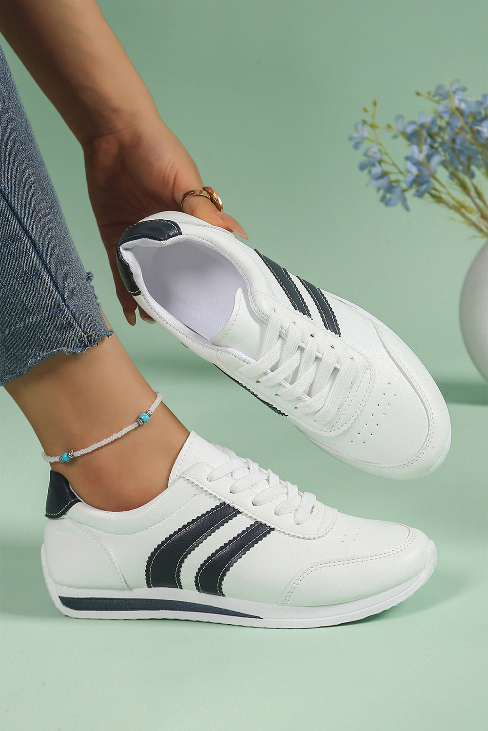 Isabella Lace Up Flat Shoes - WonderingCloth