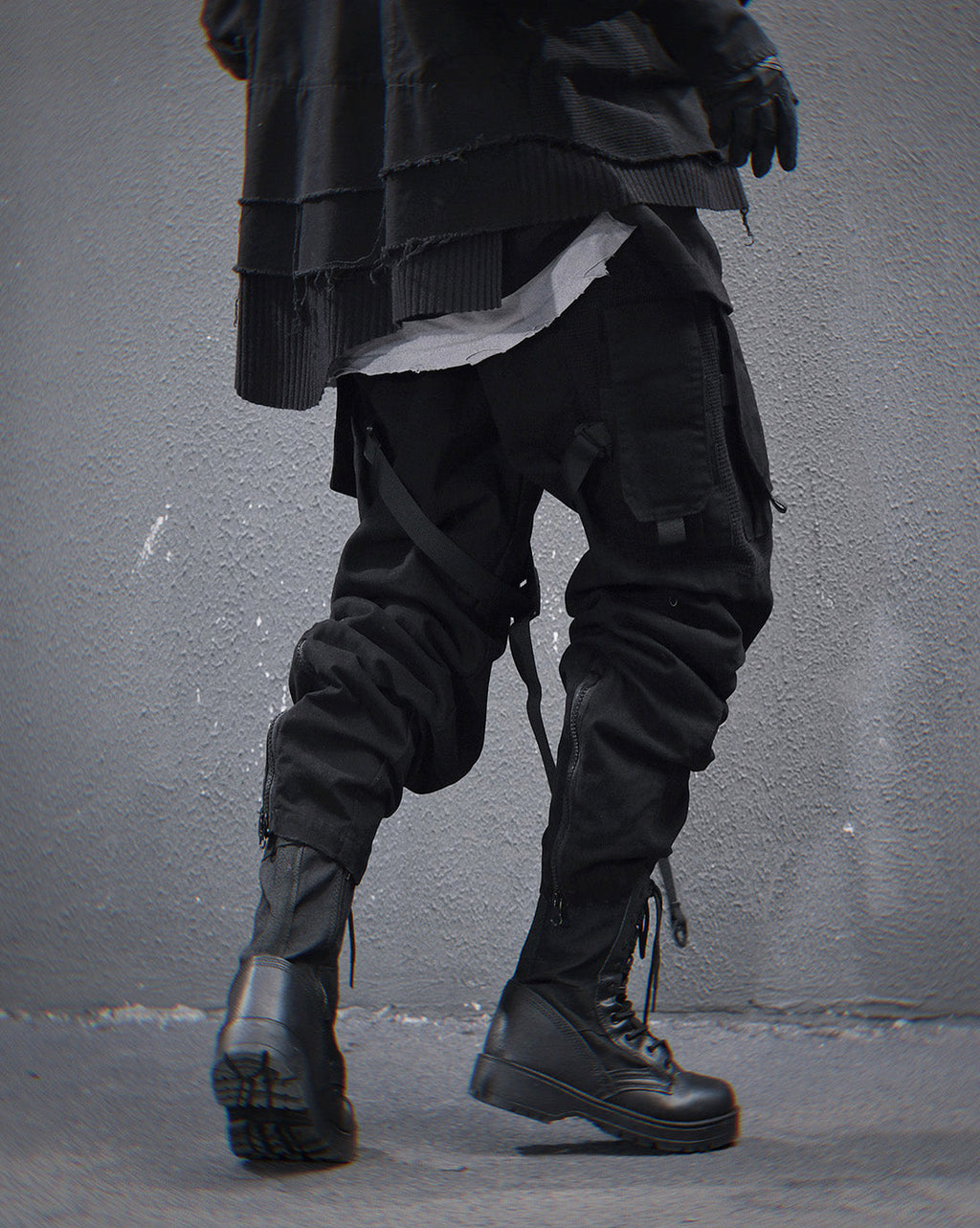 HiP46 Black NX Cargo Pants
