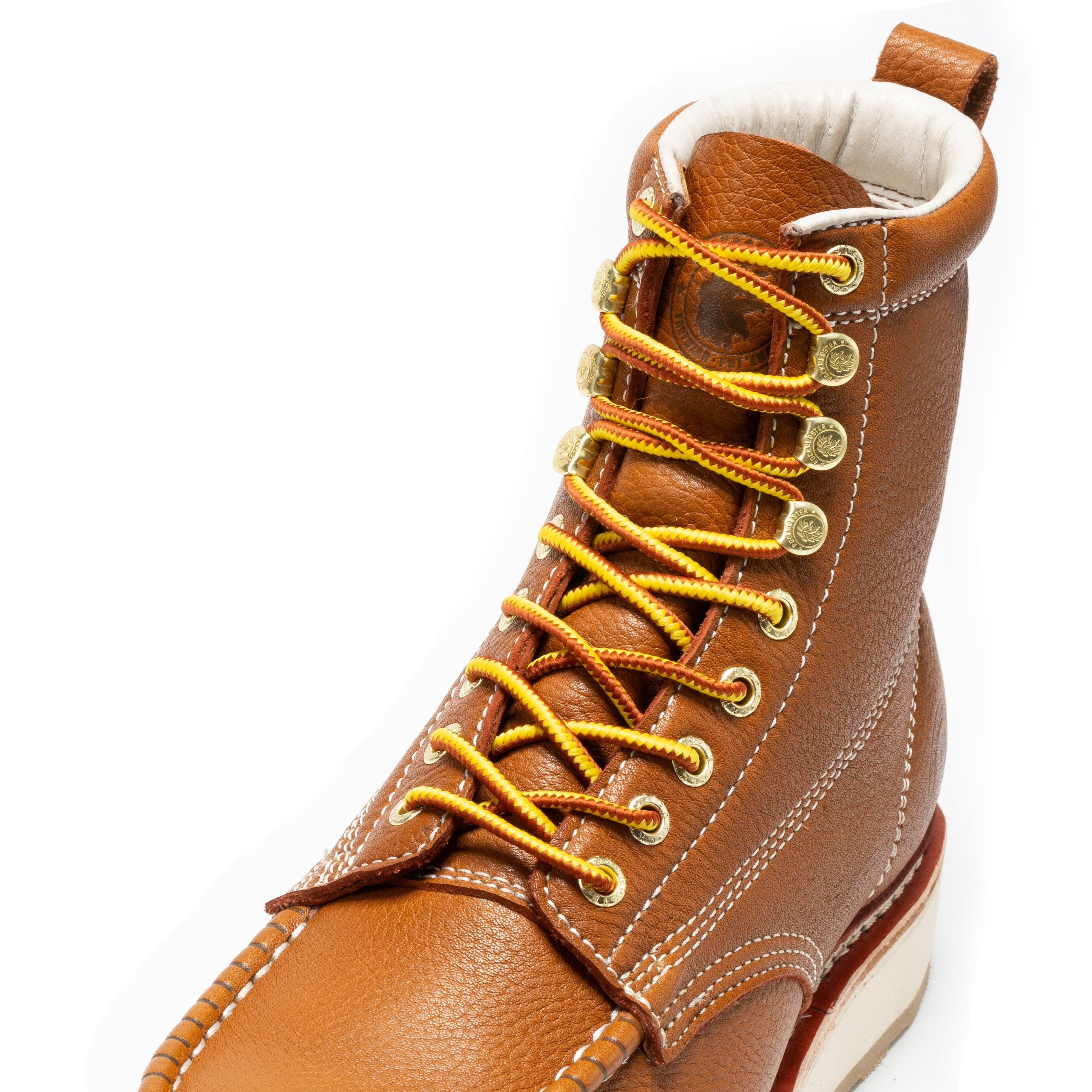 ROCKROOSTER Norwood Men's 6 inch Brown Soft Toe Wedge Work Boots SAP611 - WonderingCloth
