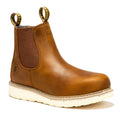 ROCKROOSTER Capitola Men's 6 inch Brown Wedge Work Boots SAP102 - WonderingCloth