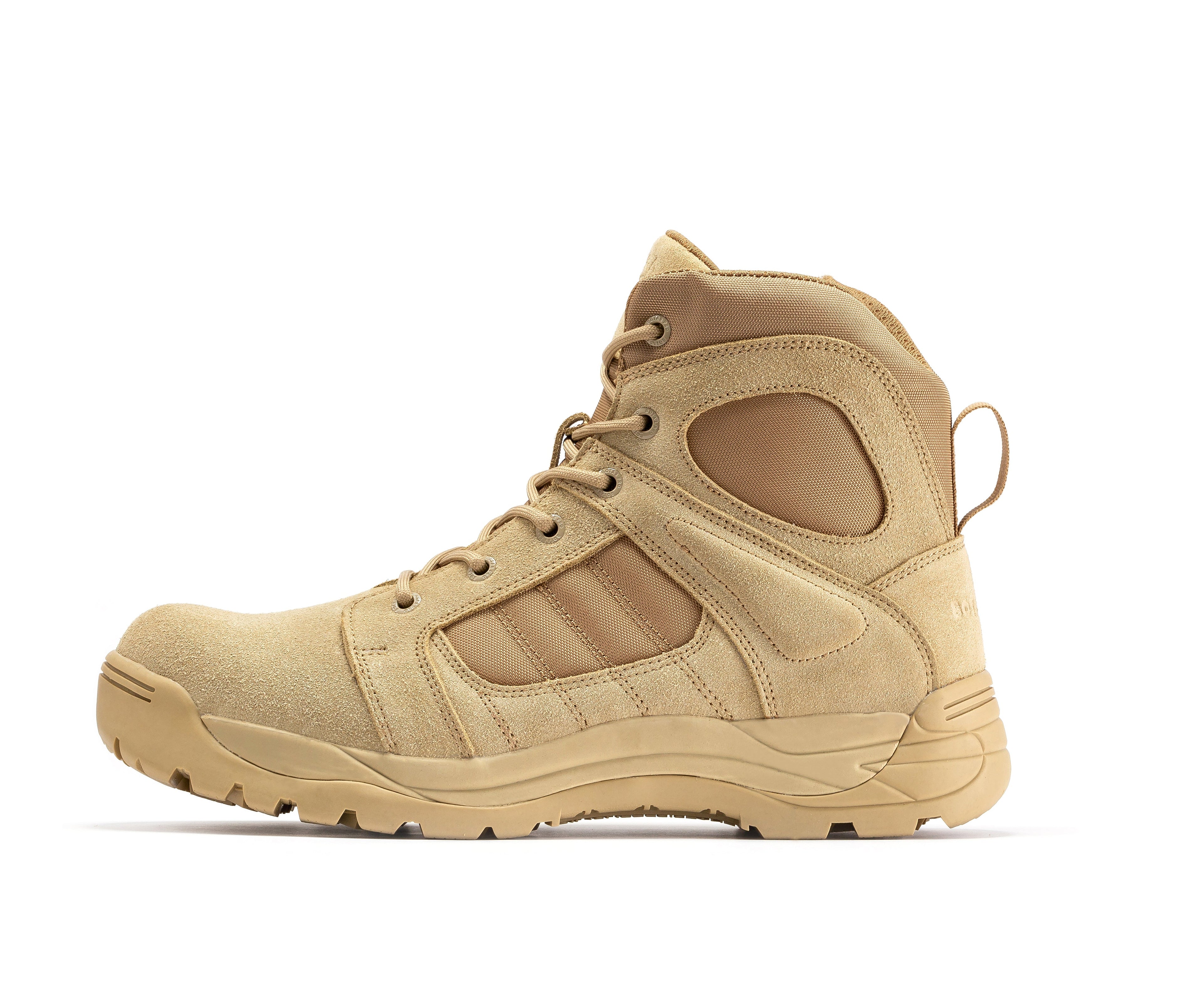 Botas Pro Sand Men's 6 inch Side Zipper Rubber Sole Tactical Boots BMP110 - WonderingCloth