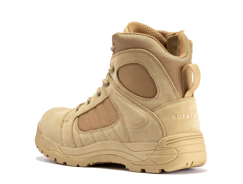 Botas Pro Sand Men's 6 inch Side Zipper Rubber Sole Tactical Boots BMP110 - WonderingCloth